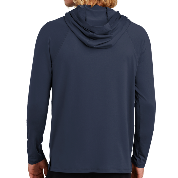 New Era Power Long Sleeve Hoodie, True Navy, Back view