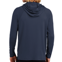 New Era Power Long Sleeve Hoodie, True Navy, Back view