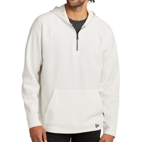 New Era STS 1/4 Zip Hoodie, Fan White, Front view