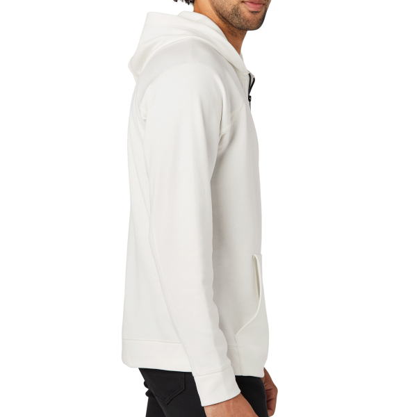 New Era STS 1/4 Zip Hoodie, Fan White, Right Sleeve view