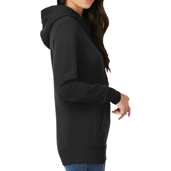 New Era Women's French Terry Pullover Hoodie, Black, Right Sleeve view