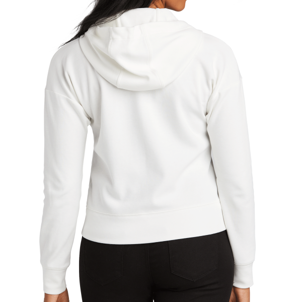 New Era Women's STS Full Zip Hoodie, Fan White, Back view