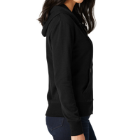 New Era Women's Thermal Full Zip Hoodie, Black, Right Sleeve view
