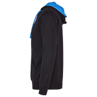Next Level Apparel Unisex Laguna Hoodie Sweatshirt, Black / Turquoise, Left Sleeve view