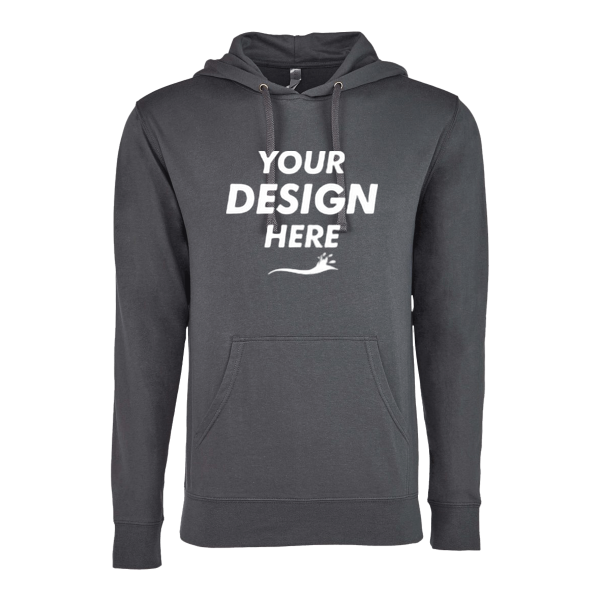 Next Level Apparel Unisex Laguna Hoodie Sweatshirt, Heavy Metal / Heavy Metal, Front view, Mockup