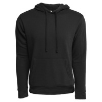 Next Level Apparel Unisex Laguna Sueded Hoodie Sweatshirt, Black, Front view