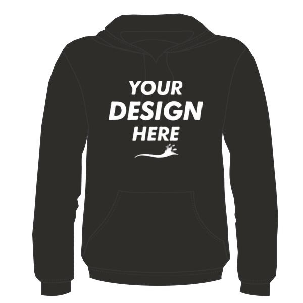 Next Level Apparel Unisex Malibu Hoodie Sweatshirt, Heather Black, Front view, Mockup