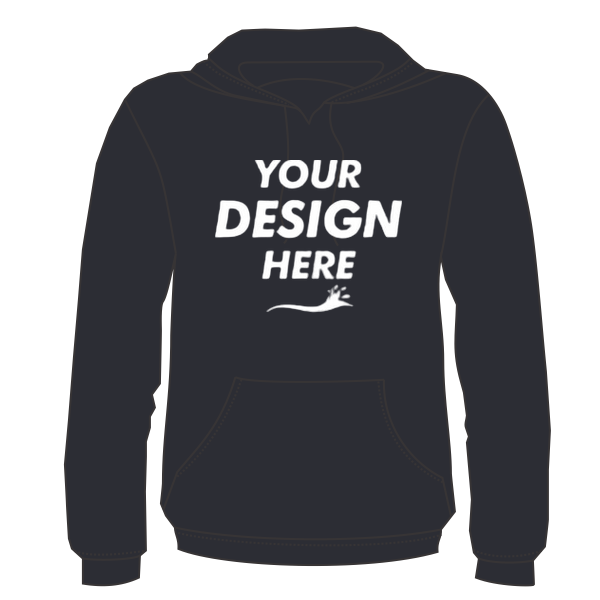 Next Level Apparel Unisex Malibu Hoodie Sweatshirt, Heather Midnight Navy, Front view, Mockup
