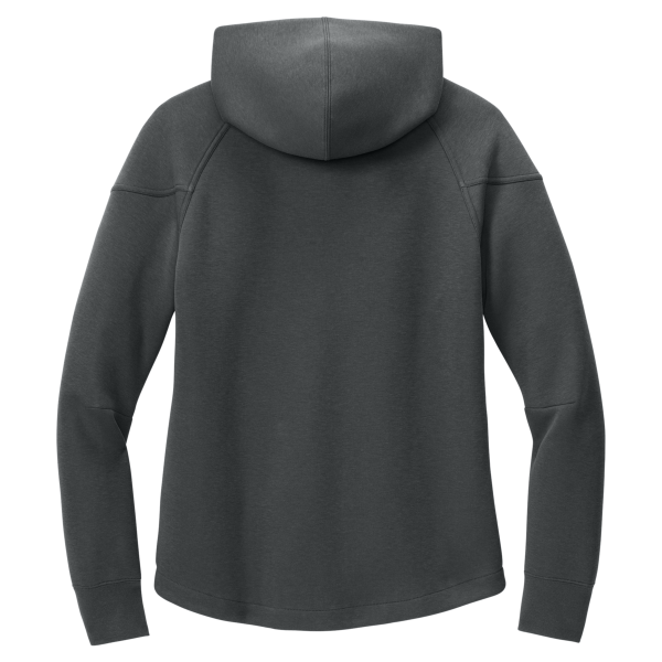 Nike Women's Tech Fleece Full Zip Hoodie, Anthracite Heather, Back view