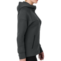 Nike Women's Tech Fleece Full Zip Hoodie, Anthracite Heather, Right Sleeve view