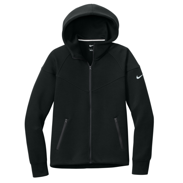 Nike Women's Tech Fleece Full Zip Hoodie, Black, Front view