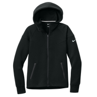 Nike Women's Tech Fleece Full Zip Hoodie, Black, Front view