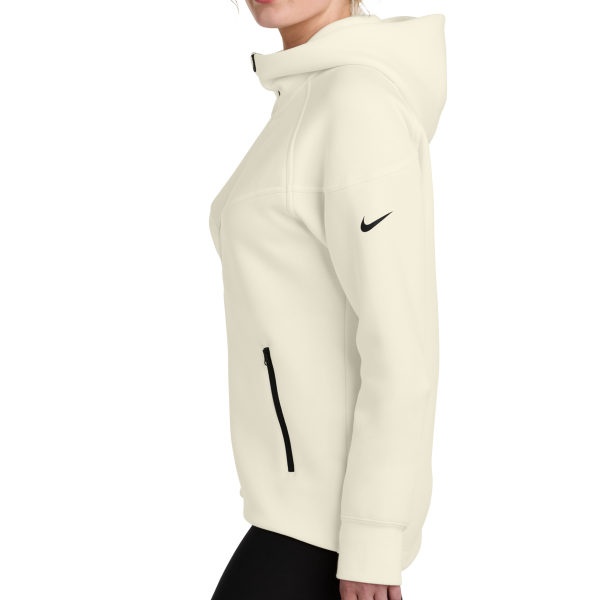 Nike Women's Tech Fleece Full Zip Hoodie, Pale Ivory, Left Sleeve view