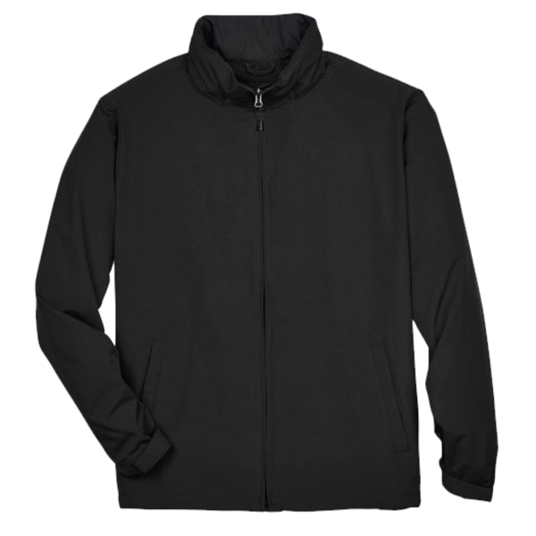 North End Men's Techno Lite Jacket, Black, Front view