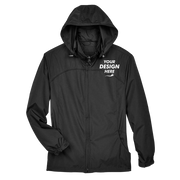 North End Women's Techno Lite Jacket, Black, Front view, Mockup