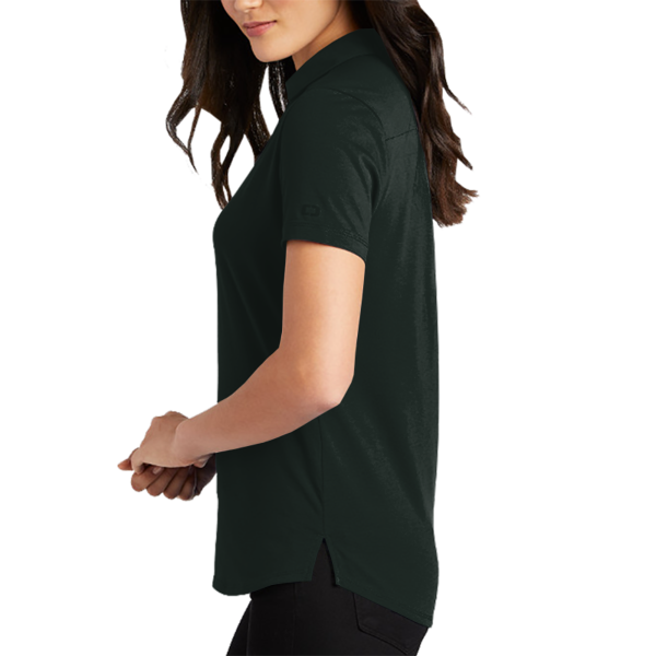 OGIO Women's Limit Polo, Blacktop, Left Sleeve view
