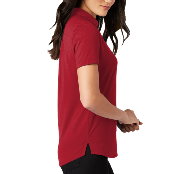 OGIO Women's Limit Polo, Signal Red, Right Sleeve view