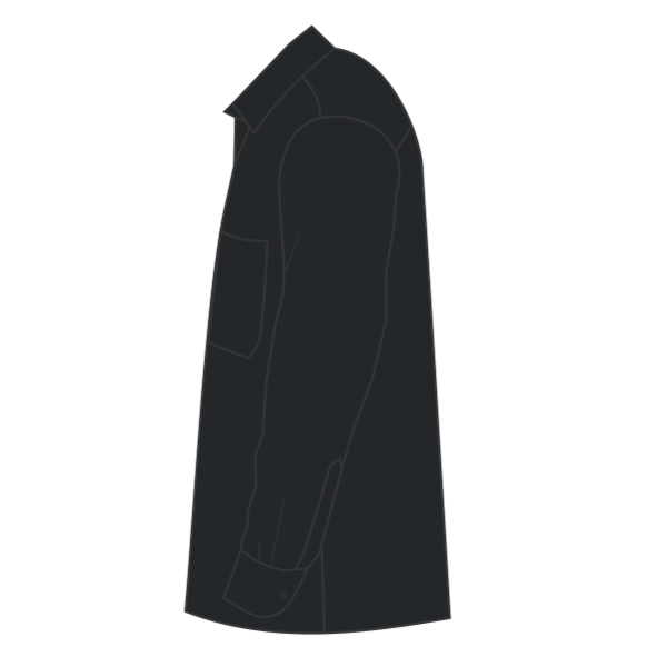 Port Authority Tall Long Sleeve Easy Care Shirt, Black / Light Stone, Left Sleeve (Long) view