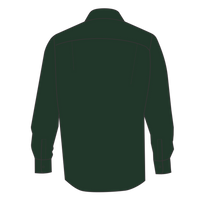 Port Authority Tall Long Sleeve Easy Care Shirt, Dark Green / Navy, Back view