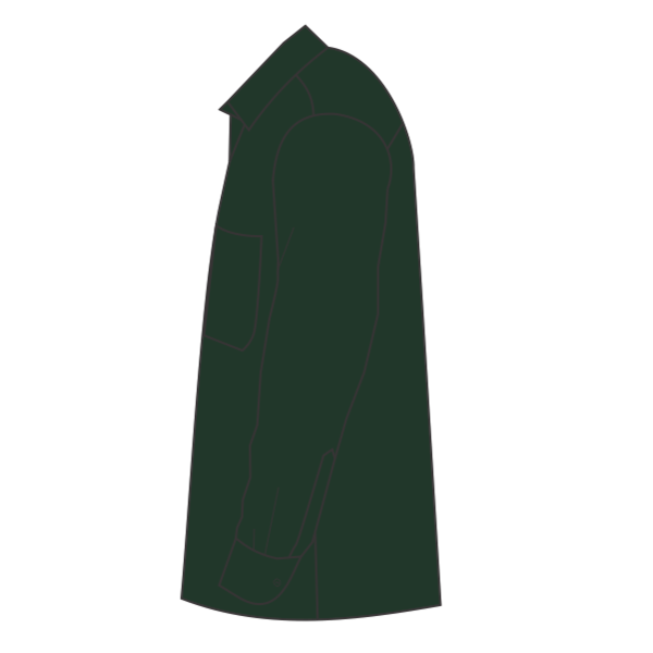 Port Authority Tall Long Sleeve Easy Care Shirt, Dark Green / Navy, Left Sleeve (Long) view