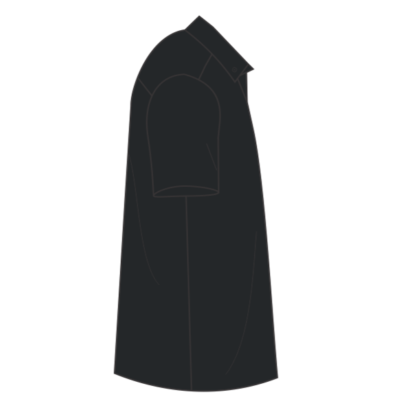Port Authority Tall Short Sleeve Easy Care Shirt, Black / Light Stone, Right Sleeve (Short) view