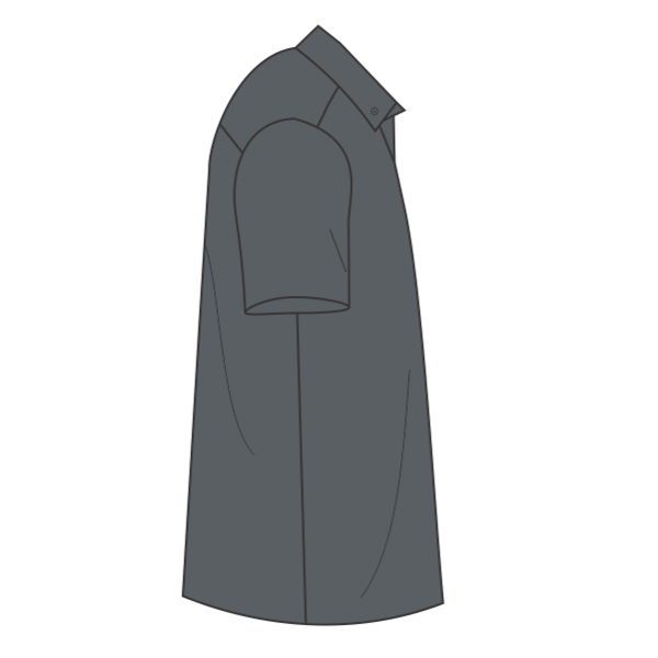Port Authority Tall Short Sleeve Easy Care Shirt, Steel Grey / Light Stone, Right Sleeve (Short) view
