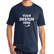 Port & Co Core Blend Tee, Navy, Front view, Mockup