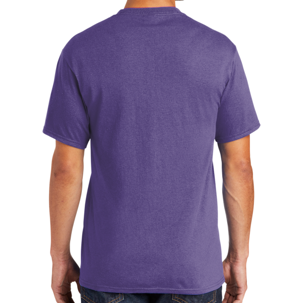 Port & Co Core Blend Tee, Purple, Back view