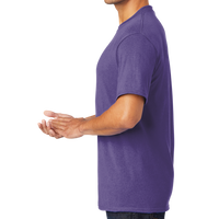Port & Co Core Blend Tee, Purple, Left Sleeve view