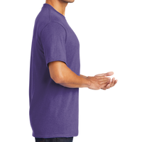 Port & Co Core Blend Tee, Purple, Right Sleeve view