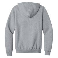 Port & Co Core Fleece Full Zip Hooded Sweatshirt, Athletic Heather, Back view