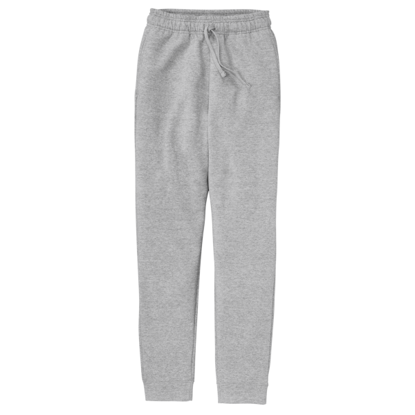 Port & Co Core Fleece Jogger, Athletic Heather, Front view