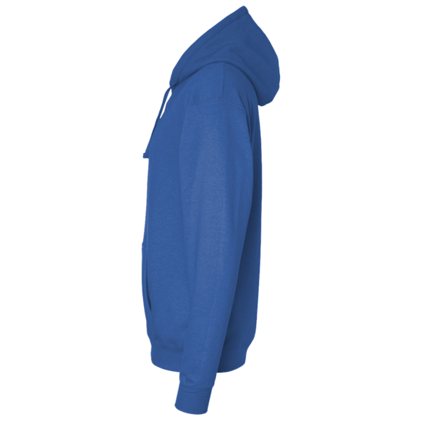 Port & Co Core Fleece Pullover Hooded Sweatshirt, Royal, Left Sleeve view