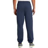 Port & Co Essential Fleece Sweatpant with Pockets, Navy, Back view