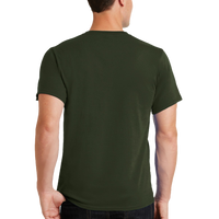 Port & Co Essential Tee, Olive, Back view