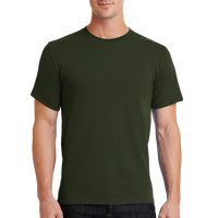 Port & Co Essential Tee, Olive, Front view