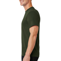 Port & Co Essential Tee, Olive, Left Sleeve view