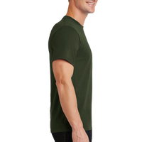 Port & Co Essential Tee, Olive, Right Sleeve view