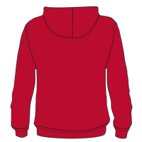 Port & Co Toddler Core Fleece Pullover Hooded Sweatshirt, Red, Infant Back view