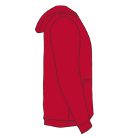 Port & Co Toddler Core Fleece Pullover Hooded Sweatshirt, Red, Right Sleeve view