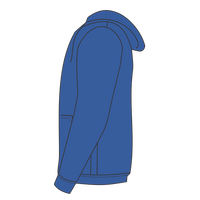Port & Co Youth Core Fleece Full Zip Hooded Sweatshirt, Royal, Left Sleeve view