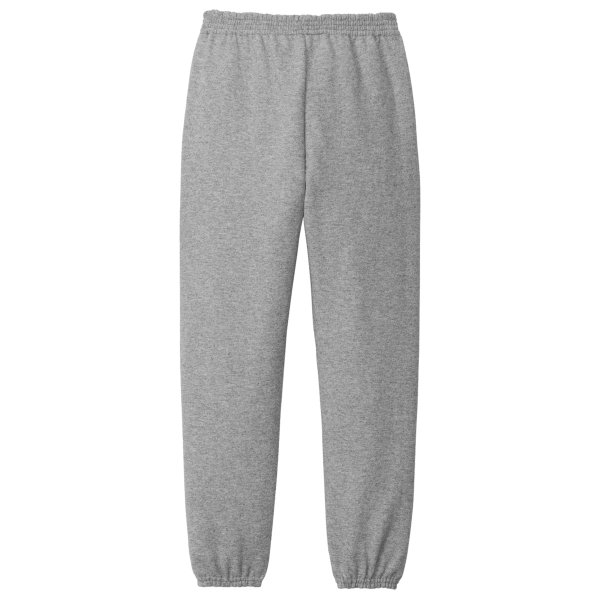 Port & Co Youth Core Fleece Sweatpant, Athletic Heather, Back view