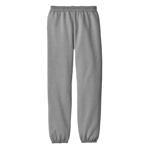 Port & Co Youth Core Fleece Sweatpant, Athletic Heather, Front view