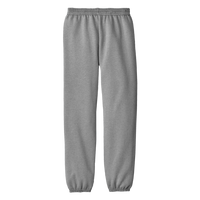Port & Co Youth Core Fleece Sweatpant, Athletic Heather, Front view