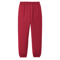 Port & Co Youth Core Fleece Sweatpant, Red, Back view