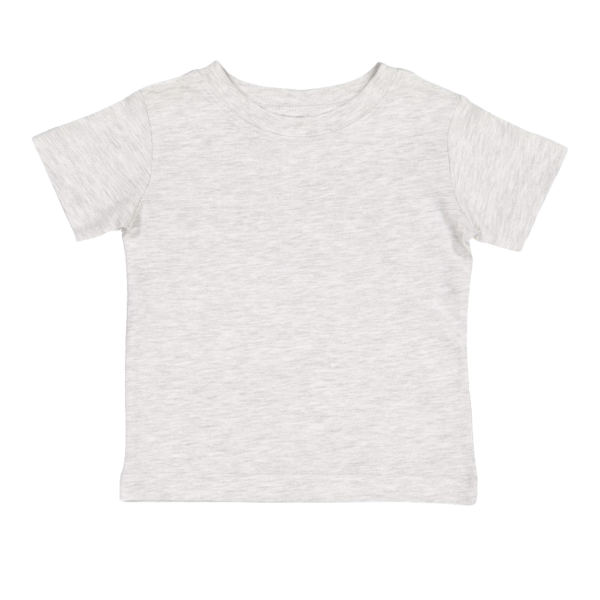 Rabbit Skins Infant Fine Jersey Tee, Ash, Front view