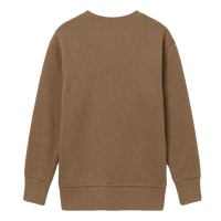 Rabbit Skins Toddler Fleece Crewneck Sweatshirt, Coyote Brown, Back view