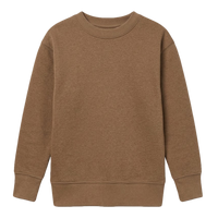 Rabbit Skins Toddler Fleece Crewneck Sweatshirt, Coyote Brown, Front view