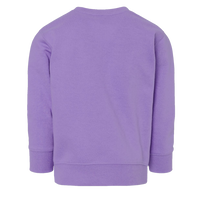 Rabbit Skins Toddler Fleece Crewneck Sweatshirt, Lavender, Back view