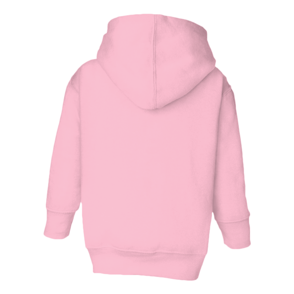 Rabbit Skins Toddler Full-Zip Fleece Hoodie, Pink, Back view